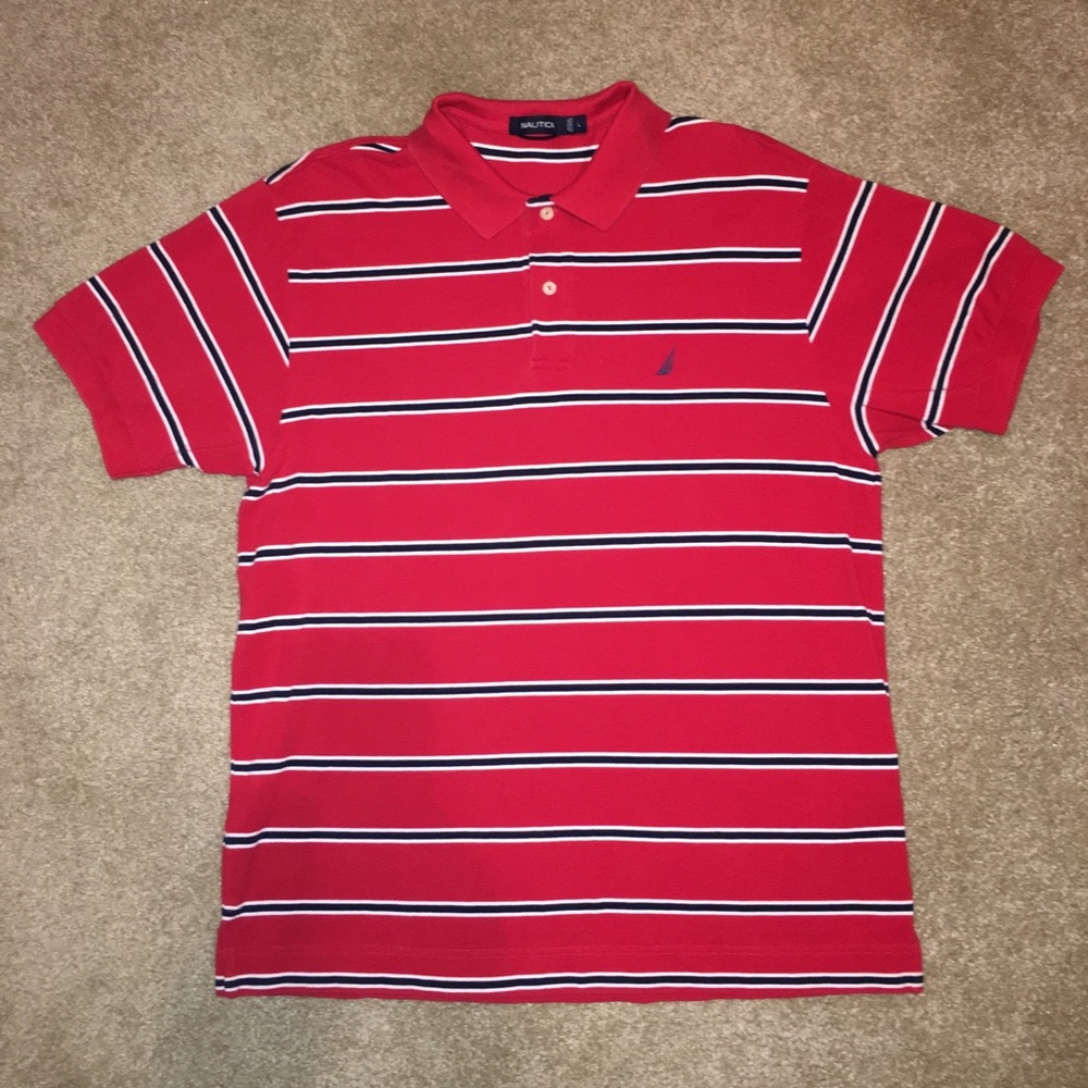 Red Nautica Polo